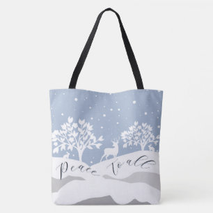 Winter Wonderland Vrede voor alle Tas