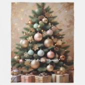 "Winter Wonderland Vreugde" Fleece Deken (Voorkant)