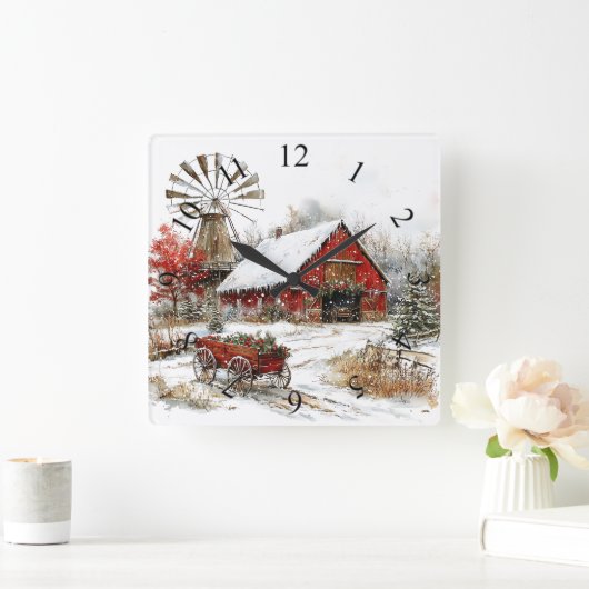 Winter Wonderland Wall klok (Huis)