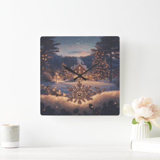Winter Wonderland Wall klok (Huis)