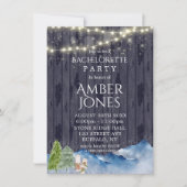 Winter Wonderland | Waterverf Bachelorette Kaart (Voorkant)