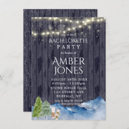 Winter Wonderland | Waterverf Bachelorette Kaart