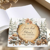Winter Wonderland Waterverf Dieren Baby shower Gastenboek