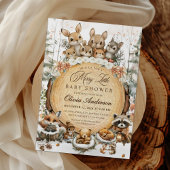 Winter Wonderland Waterverf Dieren Baby shower Kaart