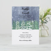 Winter Wonderland Weddenschap Kaart (Staand voorkant)