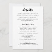 Winter Wonderland Weddenschap Kaart (Achterkant)