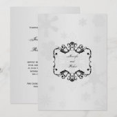 Winter Wonderland Weddenschap Kaart (Voorkant / Achterkant)