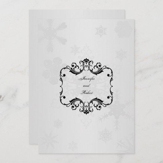 Winter Wonderland Weddenschap Kaart (Voorkant / Achterkant)