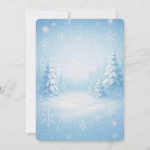 Winter Wonderland Weddenschap Kaart (Achterkant)