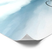 Winter Wonderland Weddenschap Welkomstbord Poster (Hoek)