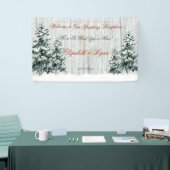 Winter Wonderland Wedding Birch Trees Sterren Snee Spandoek (Beurs)