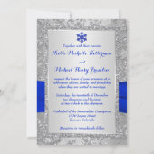 Winter Wonderland Wedding | Crystal Buckle | Blauw Kaart (Achterkant)