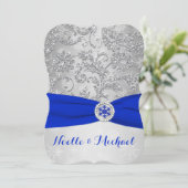 Winter Wonderland Wedding, Crystal Buckle, Blue 2 Kaart (Staand voorkant)