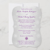Winter Wonderland Wedding, Crystal Buckle Paars 2 Kaart (Achterkant)