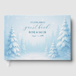 Winter Wonderland Wedding Guest Book Gastenboek
