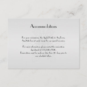 Winter Wonderland Wedding Insert Informatiekaartje