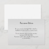 Winter Wonderland Wedding Insert Informatiekaartje (Voorkant / Achterkant)