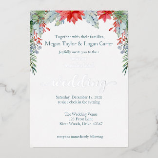 Winter Wonderland Wedding Invitation Folie Invitat Folie Uitnodiging