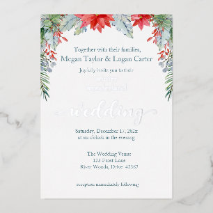 Winter Wonderland Wedding Invitation Folie Invitat Uitnodiging