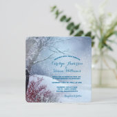 Winter Wonderland Wedding Kaart (Staand voorkant)