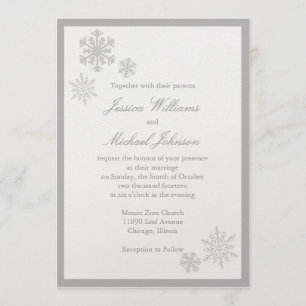 Winter Wonderland Wedding Kaart
