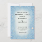 Winter Wonderland Wedding Rehearsal Dinner Kaart (Voorkant)