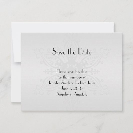 Winter Wonderland Wedding Save the Date (Voorkant)