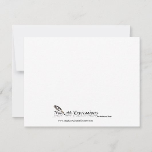 Winter Wonderland Wedding Save the Date (Achterkant)