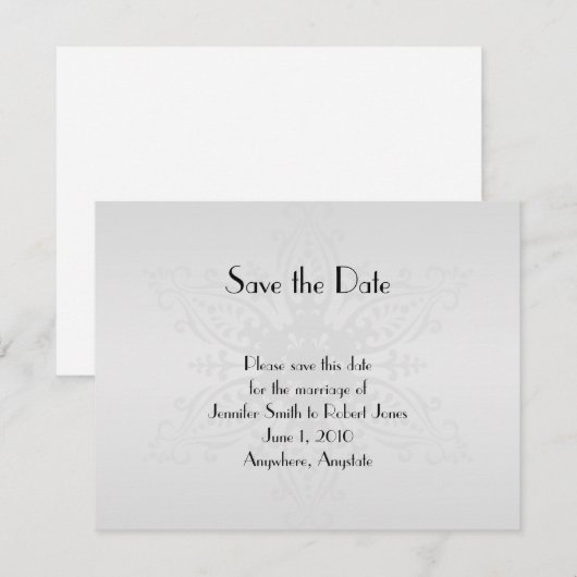 Winter Wonderland Wedding Save the Date (Voorkant / Achterkant)