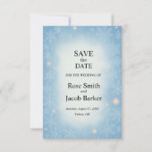 Winter Wonderland Wedding Save the Date Kaart (Voorkant)
