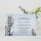 Winter Wonderland Wedding Shower Kaart (Staand voorkant)