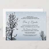 Winter Wonderland Wedding Shower Kaart (Voorkant / Achterkant)