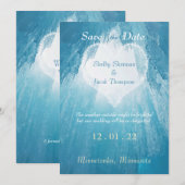 Winter Wonderland Wedding - sparen de Datum Kaart (Voorkant / Achterkant)