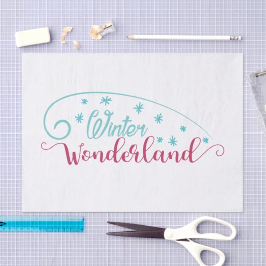 Winter Wonderland-weefselpapier Tissuepapier (Craft)
