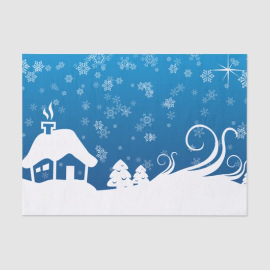 Winter Wonderland-weefselpapier Tissuepapier (Voorkant)
