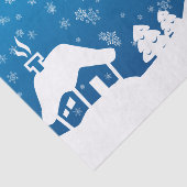 Winter Wonderland-weefselpapier Tissuepapier (Detail)