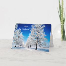 Winter Wonderland Wenskaart Feestdagen Kaart