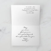 Winter Wonderland Wenskaart Feestdagen Kaart (Binnen)