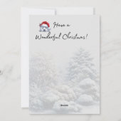 Winter Wonderland Westie Kerst Kaart (Achterkant)