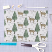 Winter Wonderland Whitetail Deer Kerstseizoen Tissuepapier (Craft)