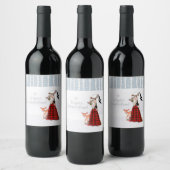 Winter Wonderland wijnfles Wijn Etiket (Flessen)