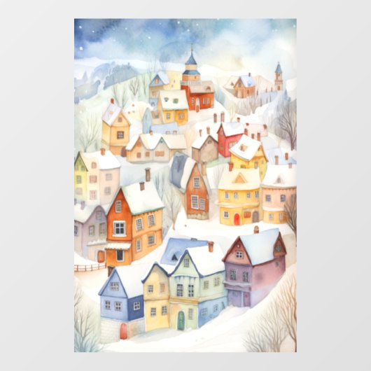 Winter Wonderland Window Cling Raamsticker (Vel)