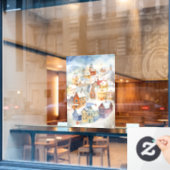 Winter Wonderland Window Cling Raamsticker (Cafe Raam)