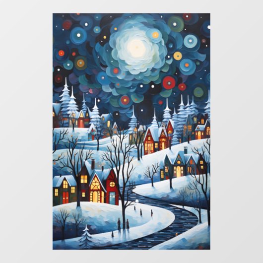 Winter Wonderland Window Cling Raamsticker (Vel)