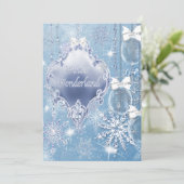 Winter Wonderland Winter prom uitnodigingen (Staand voorkant)