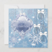 Winter Wonderland Winter prom uitnodigingen (Voorkant)