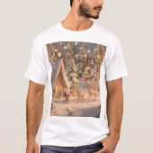 Winter Wonderland with Santa T-shirt (Voorkant)