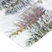 Winter Wonderland Witte Kerst Tafel Runner Korte Tafelloper (Hoek)