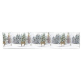 Winter Wonderland Witte Kerst Tafel Runner Korte Tafelloper (Horizontaal)