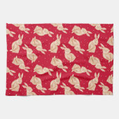 Winter Wonderland Woodland Dieren Kerstmis Theedoek (Horizontaal)